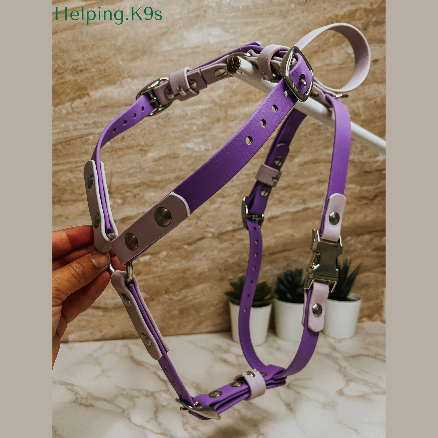 Custom BioThane® Dog Harness – Waterproof Multipurpose Harness, 5/8" Wide for Small Dogs, Handmade in USA