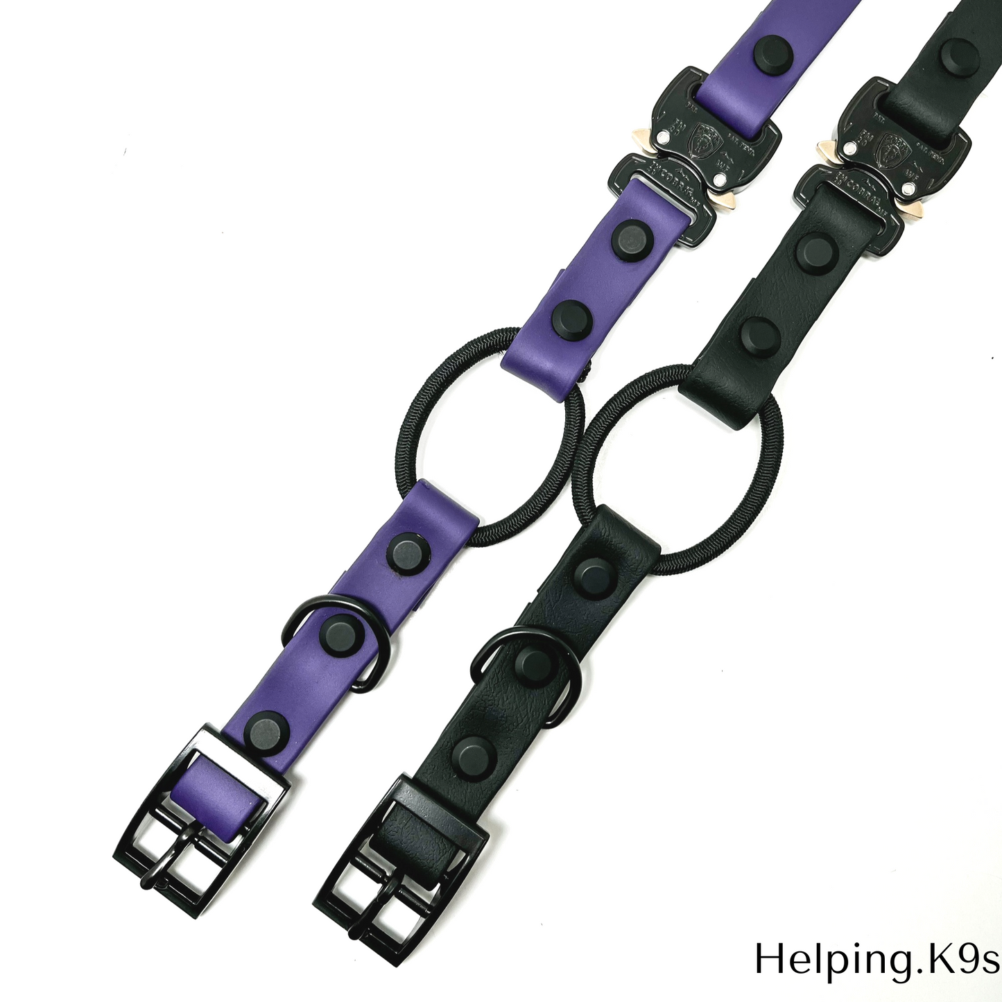 3/4" Quick Release COBRA® Bungee E-Collar Strap – BioThane® Replacement for Dogtra, Garmin & E-Collar Technologies, Waterproof & Handmade in USA