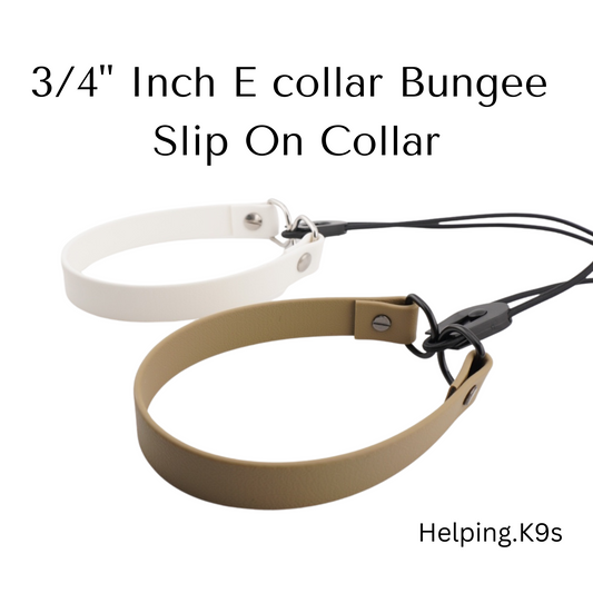 E-Collar Bungee Strap – 3/4" BioThane® Replacement Collar for Dogtra, Garmin & E-Collar Technologies, Waterproof & Durable, Handmade in USA