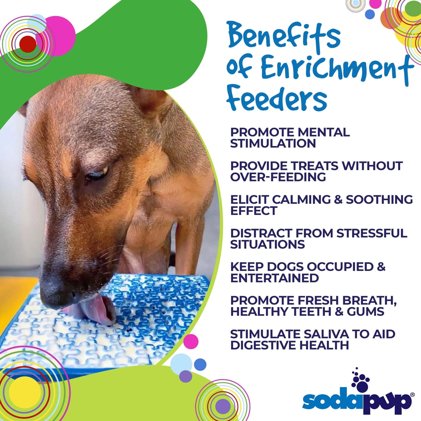 SODA PUP Jigsaw Design eMat Enrichment Lick Mat