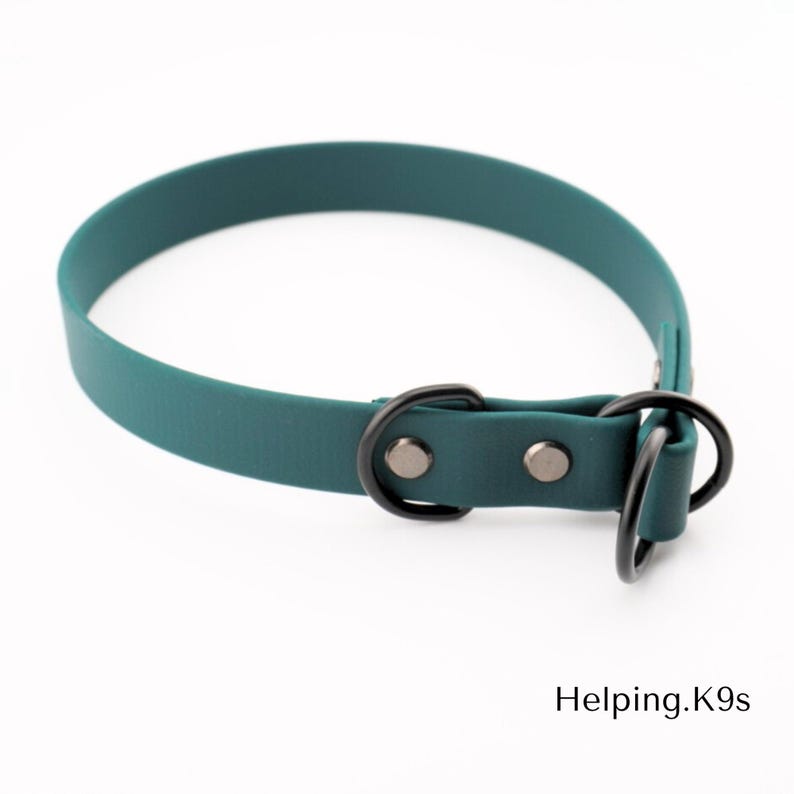 3/4" BioThane® Slip Collar – Waterproof & Odor-Proof Custom Training Collar for Small & Medium Dogs, Brass Hardware, Handmade in USA