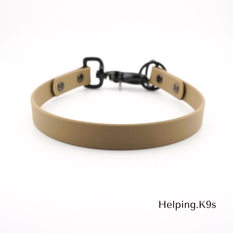 Clip Slip Collar – Modified Slip & Dominant Dog Collar, 5/8" BioThane® Waterproof Training Collar, Handmade in USA