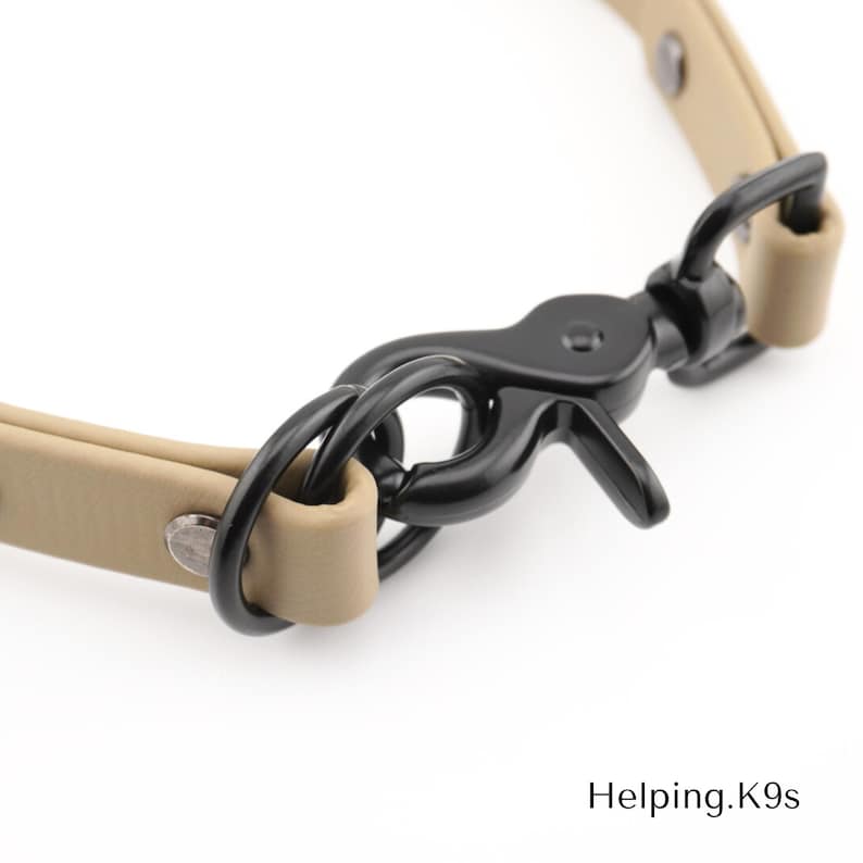 Clip Slip Collar – Modified Slip & Dominant Dog Collar, 5/8" BioThane® Waterproof Training Collar, Handmade in USA