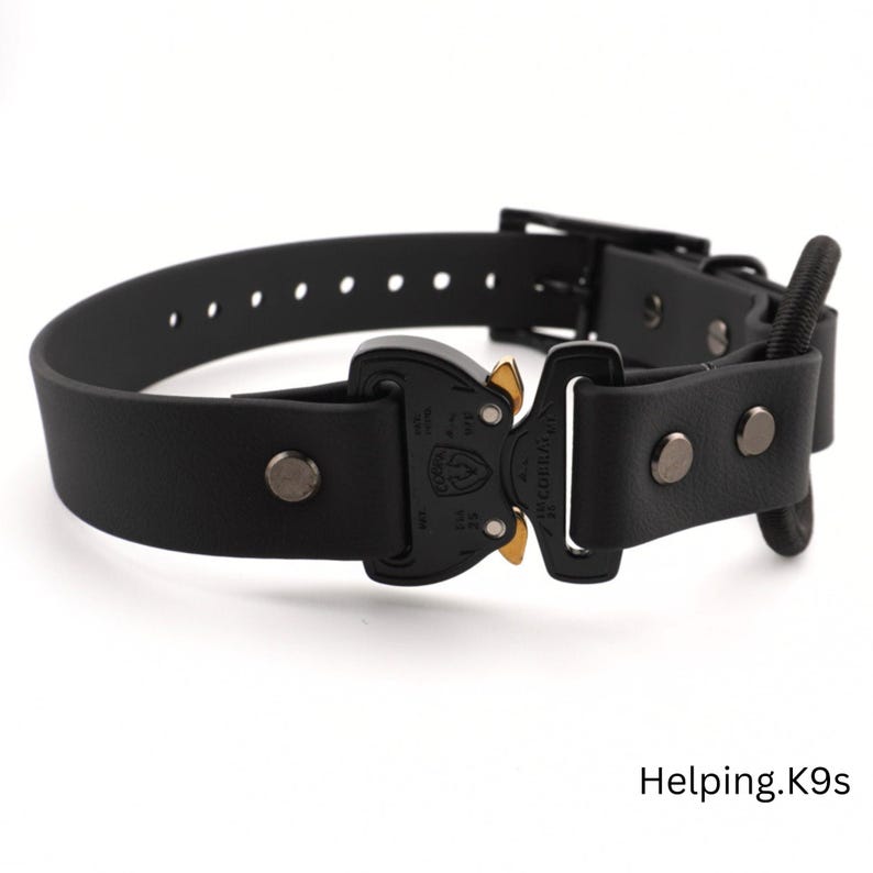 1" Quick Release COBRA® Bungee E-Collar Strap – BioThane® Replacement for Dogtra, Garmin & E-Collar Technologies, Waterproof & Handmade in USA