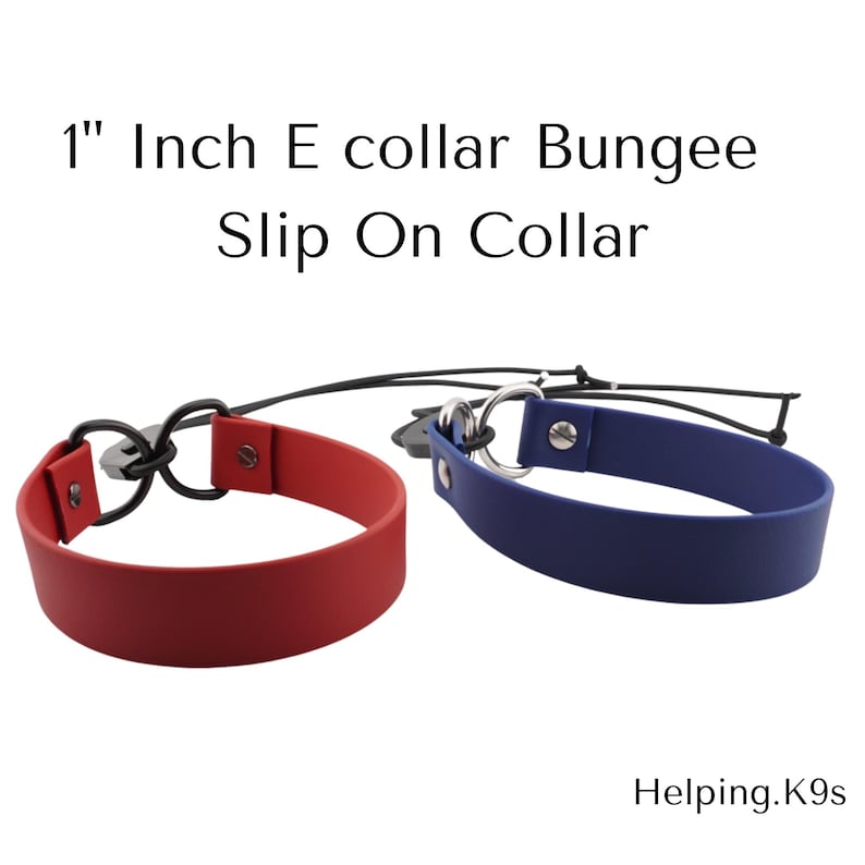 E-Collar Bungee Strap – 1" BioThane® Replacement Collar for Dogtra, Garmin & E-Collar Technologies, Waterproof & Handmade in USA