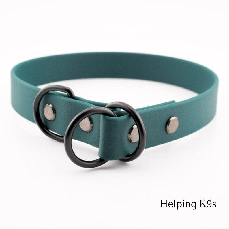 3/4" BioThane® Slip Collar – Waterproof & Odor-Proof Custom Training Collar for Small & Medium Dogs, Brass Hardware, Handmade in USA