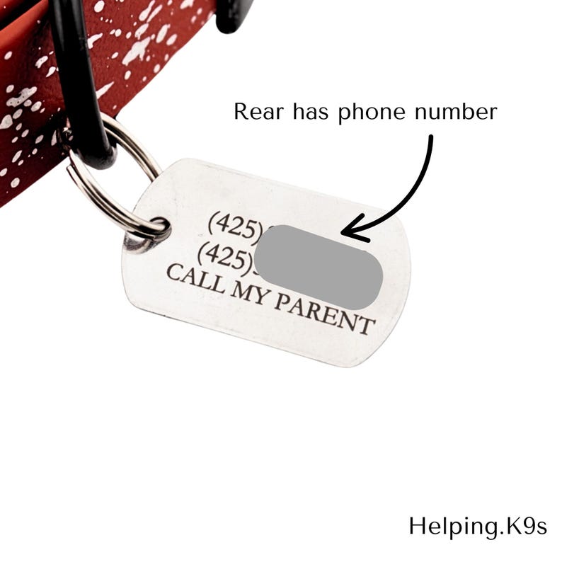 Custom Dog Tag – Personalized Stainless Steel Pet ID Tag, Durable Engraved Name Tag for Dogs, Waterproof & Long-Lasting