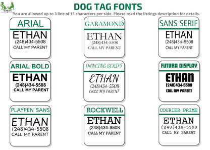 Engraved Military Style Stainless Steel Dog Tag – Personalized Durable Pet ID Tag, Waterproof Custom Name Tag for Dogs