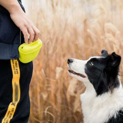 Everyday Silicon Teat Pouch – Waterproof Training Treat Bag, Easy-Open Snack Holder for Dog Training & Walks