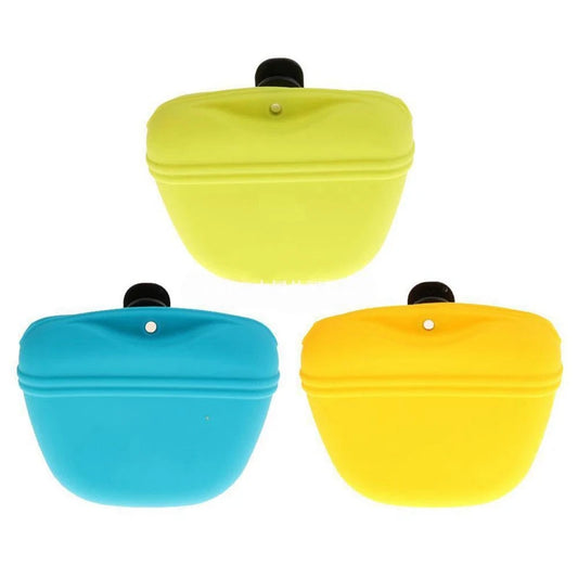 Everyday Silicon Teat Pouch – Waterproof Training Treat Bag, Easy-Open Snack Holder for Dog Training & Walks