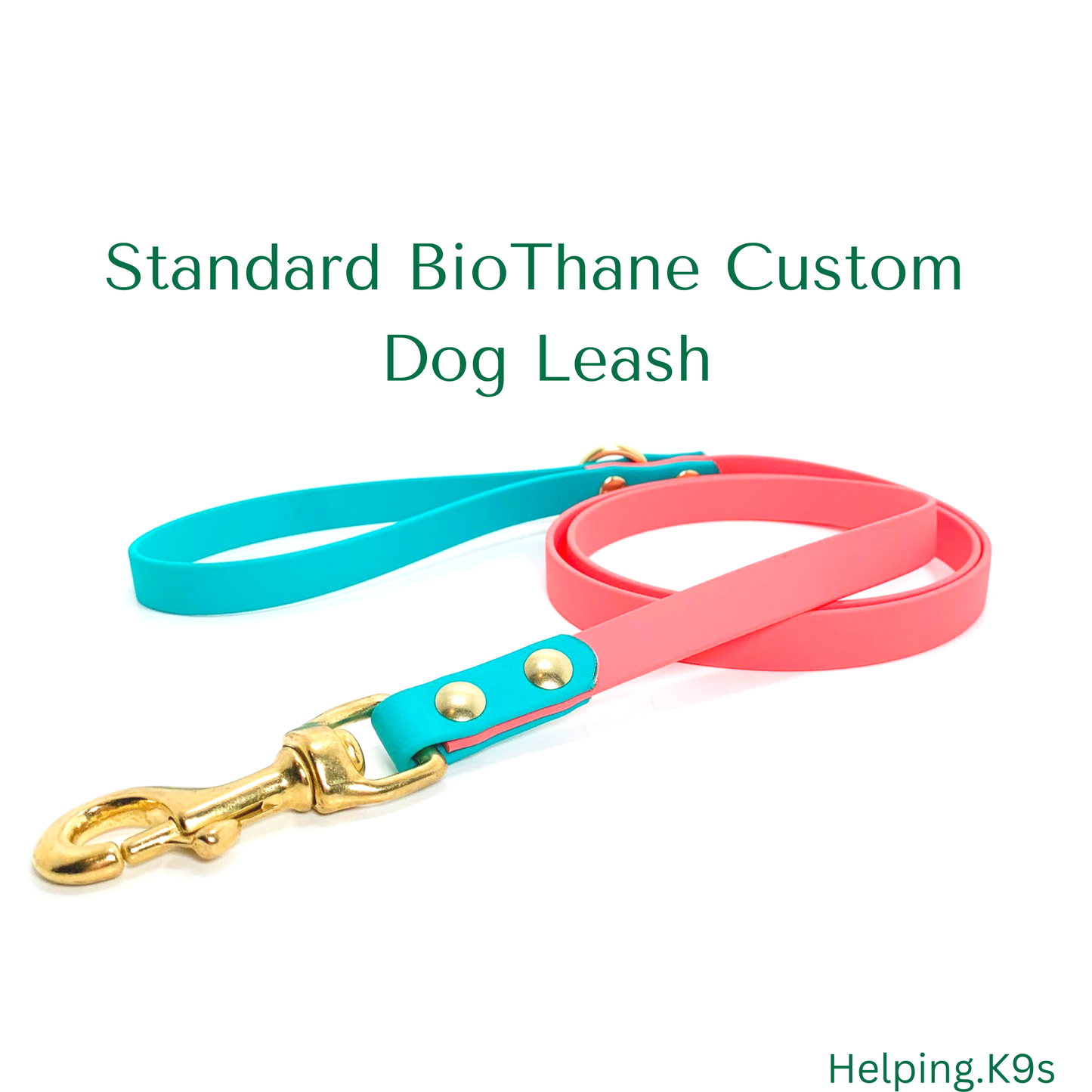 Create Your Own Standard BioThane Custom Dog Leash / 5/8” USA BioThane / Waterproof, Custom and Handmade