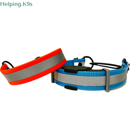 Reflective E collar Bungee Collar, Fits 1" inch for Dogtra, E collar Technologies, Waterproof Collar, USA BioThane