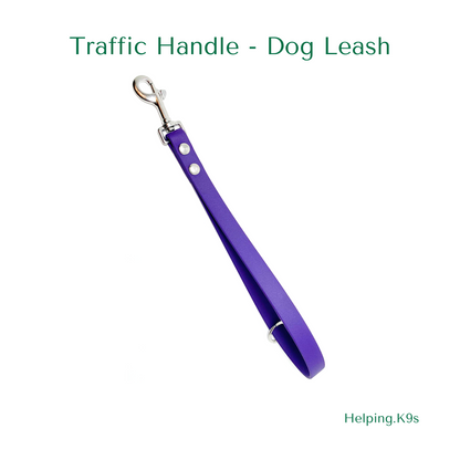 Short Leash Handle, 5/8" Wide Biothane Waterproof Leash Handle, Traffic Leash, Traffic Handle, Leash Extendor, 5/8" Biothane Custom Leash