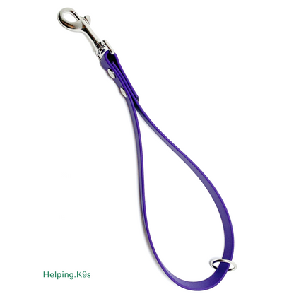 Short Leash Handle, 5/8" Wide Biothane Waterproof Leash Handle, Traffic Leash, Traffic Handle, Leash Extendor, 5/8" Biothane Custom Leash