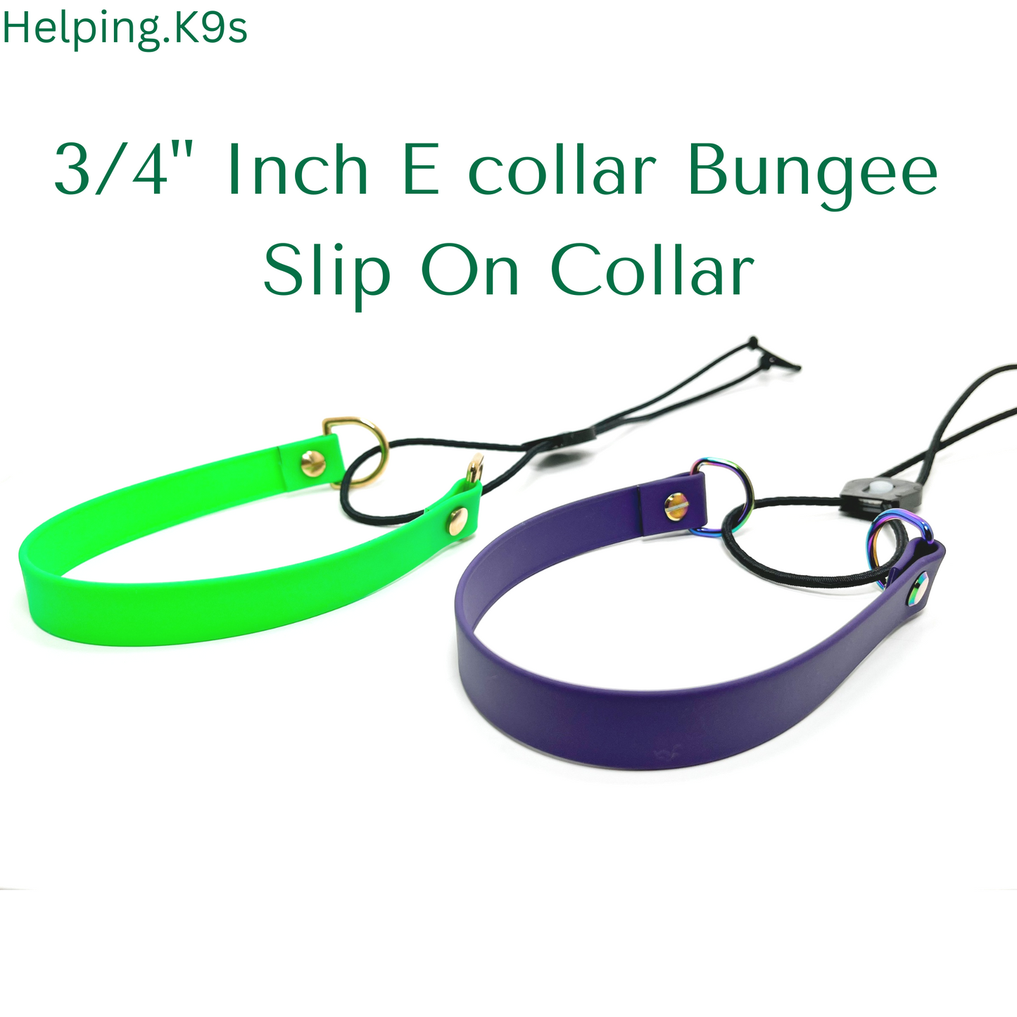 E collar Bungee Collar, Fits 3/4" inch for Dogtra, Garmin, E collar Technologies, Waterproof Collar, USA BioThane