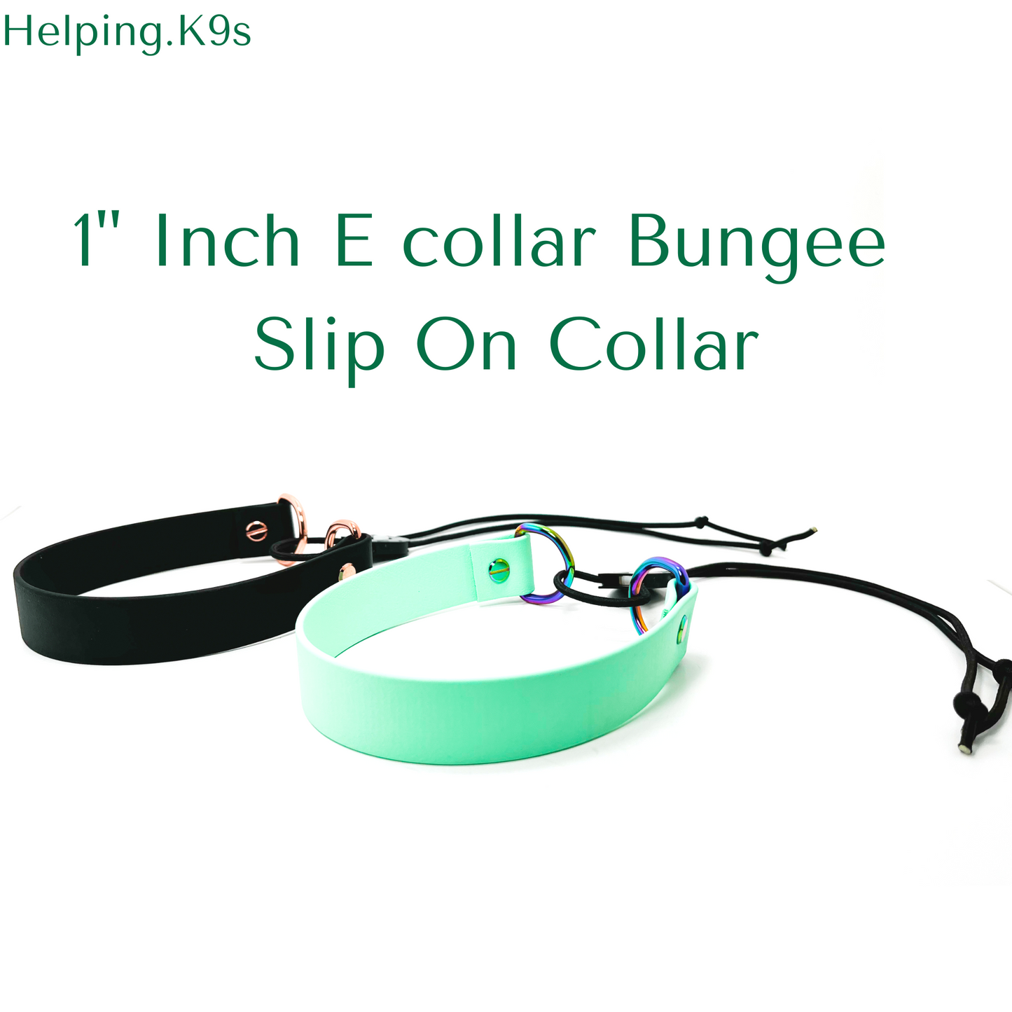 E collar Bungee Collar, Fits 1" inch for Dogtra, Garmin, E collar Technologies, Waterproof Collar, USA BioThane