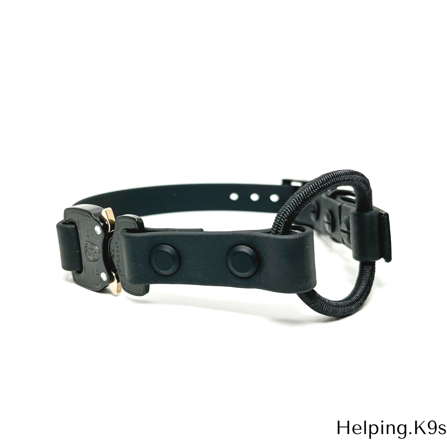3/4" Quick Release COBRA® Bungee E-Collar Strap – BioThane® Replacement for Dogtra, Garmin & E-Collar Technologies, Waterproof & Handmade in USA