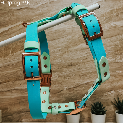 Custom 1" in USA BioThane Harness, Waterproof, Multipurpose Dog Harness