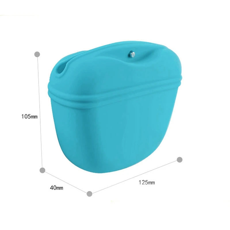 Everyday Silicon Teat Pouch – Waterproof Training Treat Bag, Easy-Open Snack Holder for Dog Training & Walks