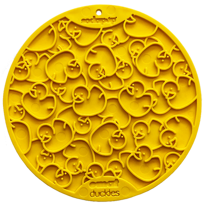SODA PUP Duckies Design eMat Enrichment Lick Mat With Suction Cups