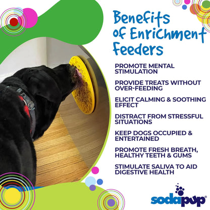 SODA PUP Duckies Design eMat Enrichment Lick Mat With Suction Cups