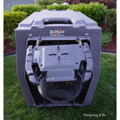 Ryobi Fan Tag for Ruffland Kennels – Custom BioThane® Fan Holder, 5/8" Wide, Waterproof & Durable, Handmade in USA