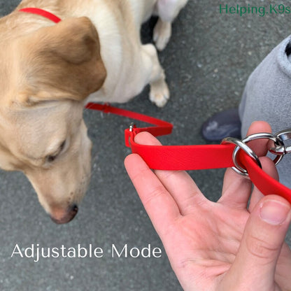 6-in-1 Handsfree BioThane® Dog Leash – Adjustable Waterproof Multipurpose Leash, 5/8" Wide, Custom Service Dog Lead, Handmade in USA
