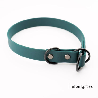 3/4" BioThane® Slip Collar – Waterproof & Odor-Proof Custom Training Collar for Small & Medium Dogs, Brass Hardware, Handmade in USA