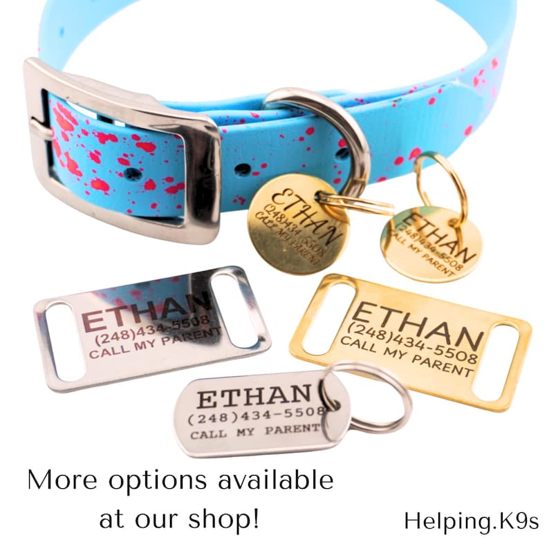 Custom Dog Tag – Personalized Stainless Steel Pet ID Tag, Durable Engraved Name Tag for Dogs, Waterproof & Long-Lasting