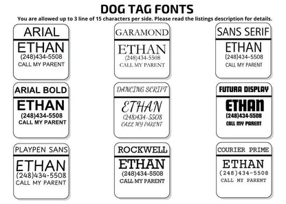Custom Dog Tag – Personalized Stainless Steel Pet ID Tag, Durable Engraved Name Tag for Dogs, Waterproof & Long-Lasting