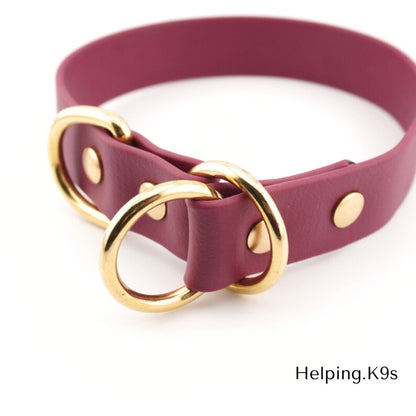 1" BioThane® Slip Collar – Waterproof & Odor-Proof Custom Training Collar with Brass Hardware, Handmade in USA