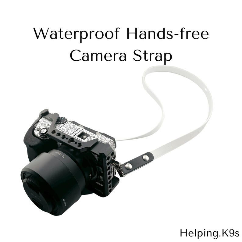 Handsfree Camera Strap – Durable BioThane® Waterproof Camera Harness, Leather-Free Alternative, Custom Colors, Handmade in USA