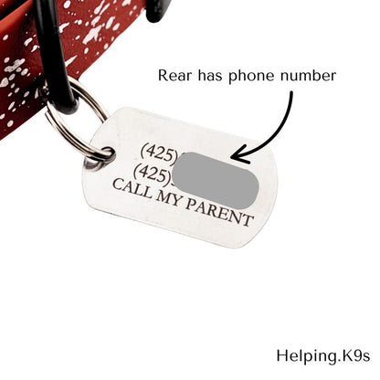 Custom Dog Tag – Personalized Stainless Steel Pet ID Tag, Durable Engraved Name Tag for Dogs, Waterproof & Long-Lasting