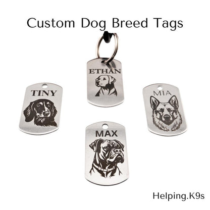 Custom Dog Tag – Personalized Stainless Steel Pet ID Tag, Durable Engraved Name Tag for Dogs, Waterproof & Long-Lasting
